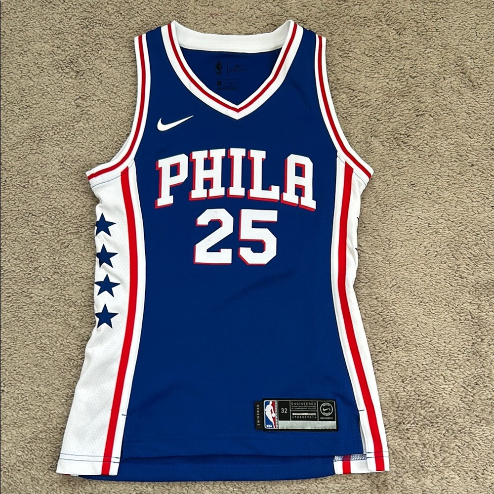 Nike Blue Philadelphia Basketball Jersey